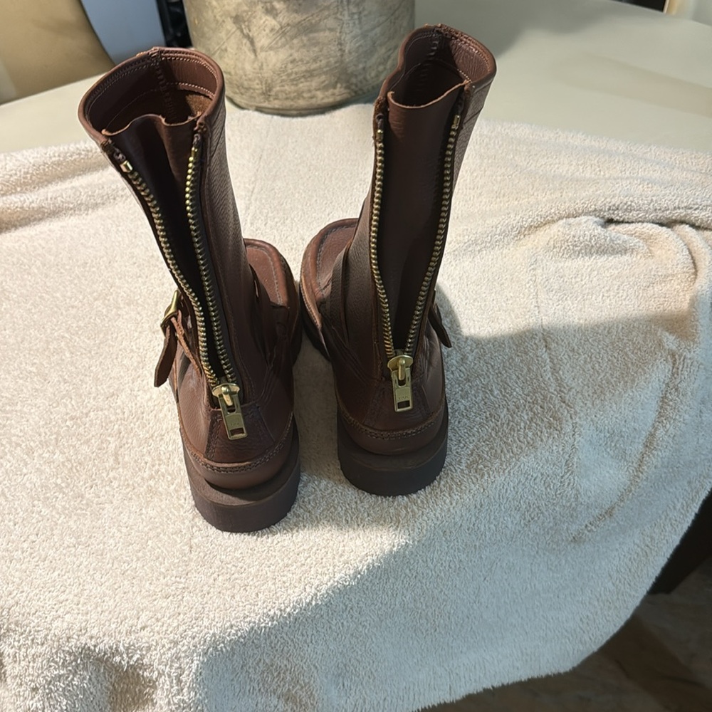 Brown Leather Men's Boots Russell Moccasin Co - Picture 3 of 10
